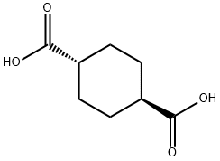 trans-1,4-Cyclohexanedicarboxybic acid Structure