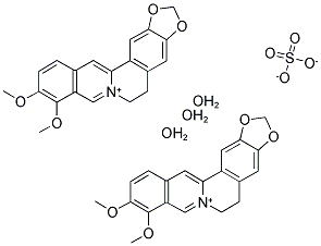 BERBERINE SULFATE TRIHYDRATE 구조식 이미지