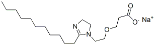 sodium 3-[2-(4,5-dihydro-2-undecyl-1H-imidazol-1-yl)ethoxy]propionate 구조식 이미지