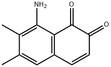 1,2-나프탈렌디온,8-아미노-6,7-디메틸-(9CI) 구조식 이미지