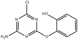 2-[(4-amino-6-chloro-1,3,5-triazin-2-yl)oxy]phenol 구조식 이미지