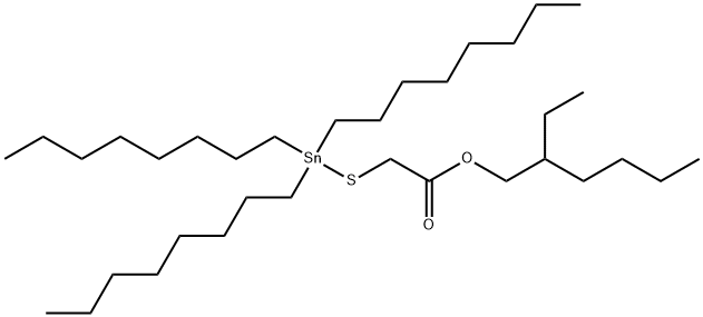 2-ethylhexyl [(trioctylstannyl)thio]acetate Structure