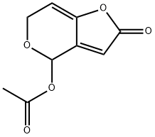 4-Acetoxy-2,6-dihydro-4H-furo[3,2-c]pyran-2-one 구조식 이미지
