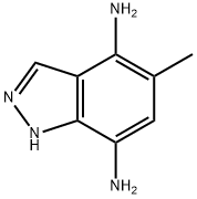1H-Indazole-4,7-diamine,  5-methyl- Structure
