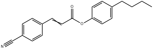 3-(4-Cyanophenyl)propenoic acid 4-butylphenyl ester Structure