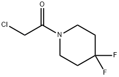 피페리딘,1-(클로로아세틸)-4,4-디플루오로-(9CI) 구조식 이미지