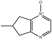 5H-Cyclopentapyrazine,6,7-dihydro-6-methyl-,1-oxide(9CI) 구조식 이미지