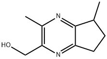 5H-Cyclopentapyrazine-2-methanol,6,7-dihydro-3,5-dimethyl-(9CI) Structure