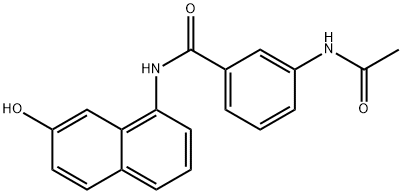 3-(acetylamino)-N-(7-hydroxy-1-naphthyl)benzamide Structure