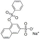 4-[(Phenylsulfonyl)oxy]-2-naphthalenesulfonic acid sodium salt Structure