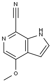 1H-Pyrrolo[2,3-c]pyridine-7-carbonitrile,4-methoxy-(9CI) Structure