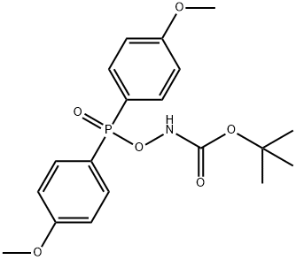 O-[BIS(4-METHOXYPHENYL)PHOSPHINYL]-N-(TERT-BUTOXYCARBONYL)HYDROXYLAMINE Structure