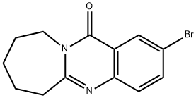 2-BROMO-7,8,9,10-TETRAHYDROAZEPINO[2,1-B]QUINAZOLIN-12(6H)-ONE 구조식 이미지