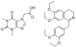 drotavarine-theophylline-7-acetate Structure