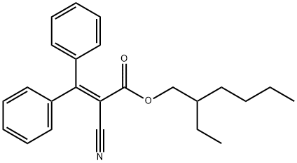 2-에틸헥실-2-시아노-3,3-디페닐아크릴산 염 구조식 이미지