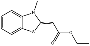 Acetic acid, (3-methyl-2(3H)-benzothiazolylidene)-, ethyl ester (9CI) Structure