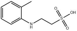 N-(2-methylphenyl)taurine Structure