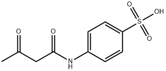 4-(3-옥소부탄아미도)벤젠술폰산 구조식 이미지