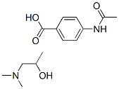 61990-51-0 4-acetamidobenzoic acid, compound with 1-(dimethylamino)propan-2-ol (1:1)