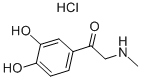 안드레논하이드로클로라이드;[2-(3,4-디하이드록시페닐)-옥소에틸]메틸암모늄클로라이드 구조식 이미지