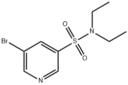 5-Bromo-N,N-diethylpyridine-3-sulphonamide 구조식 이미지