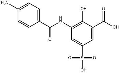 6201-80-5 3-[(4-aminobenzoyl)amino]-5-sulphosalicylic acid 