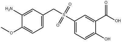 6201-82-7 2-Hydroxy-5-(3-amino-4-methoxybenzylsulfonyl)benzoic acid