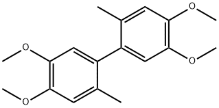 4,4',5,5'-tetramethoxy-2,2'-dimethyl-1,1'-biphenyl 구조식 이미지