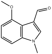 4-METHOXY-1-METHYL-1H-INDOLE-3-CARBALDEHYDE 구조식 이미지