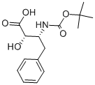 N-BOC-(2S,3R)-2-HYDROXY-3-AMINO-4-PHENYLBUTANOIC ACID 구조식 이미지