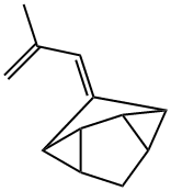 옥타하이드로-1-(2-메틸-2-프로페닐리덴)디사이클로프로파[cd,gh]펜탈렌 구조식 이미지