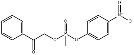 Methylphosphonic acid 4-nitrophenyl 2-oxo-2-phenylethyl ester 구조식 이미지