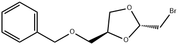 (E)-4-[(벤질옥시)메틸]-2-(브로모메틸)-1,3-디옥솔란 구조식 이미지