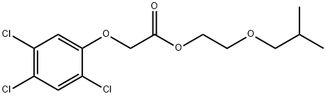 (2,4,5-Trichlorophenoxy)acetic acid 2-(2-methylpropoxy)ethyl ester 구조식 이미지