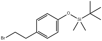 (4-(2-BROMOETHYL)PHENOXY)-(1,1-DIMETHYLETHYL)DIMETHYLSILANE Structure