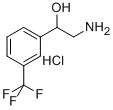 2-AMINO-1-(3-TRIFLUOROMETHYL-PHENYL)-ETHANOL HCL 구조식 이미지