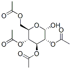 2,3,4,6-Tetra-O-acetyl-a-D-glucopyranose 구조식 이미지