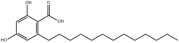 6-tridecylresorcylic acid 구조식 이미지