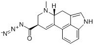 (8-BETA)-9,10-DIDEHYDRO-6-METHYL-ERGOLINE-8-CARBONYL AZIDE Structure