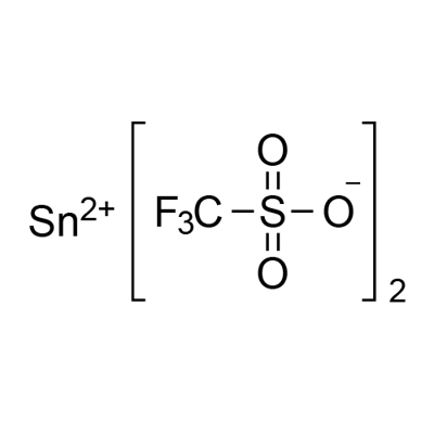 TIN(II) TRIFLUOROMETHANESULFONATE 구조식 이미지