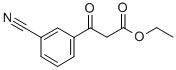 3-(3-CYANO-PHENYL)-3-OXO-PROPIONICACIDETHYL에스테르 구조식 이미지