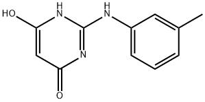 4(1H)-Pyrimidinone, 6-hydroxy-2-[(3-methylphenyl)amino]- (9CI) 구조식 이미지