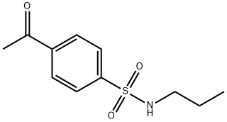 4-ACETYL-N-PROPYLBENZENESULFONAMIDE Structure