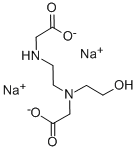 Glycine, N-[2-[(carboxymethyl)amino]ethyl]-N-(2-hydroxyethyl ), disodium salt Structure