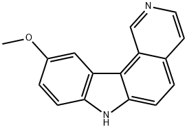 7H-Pyrido(4,3-c)carbazole, 10-methoxy- Structure