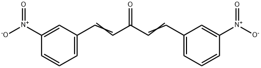 1,5-비스(3-니트로페닐)펜타-1,4-디엔-3-온 구조식 이미지
