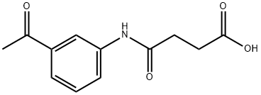 4-[(3-ACETYLPHENYL)AMINO]-4-OXOBUTANOIC ACID 구조식 이미지