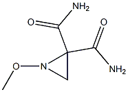 2,2-아지리딘디카르복사미드,1-메톡시-,(1R)-(9CI) 구조식 이미지