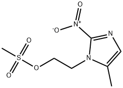 5-Methyl-1-[2-(methylsulfonyloxy)ethyl]-2-nitro-1H-imidazole 구조식 이미지