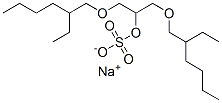 나트륨2-[(2-에틸헥실)옥시]-1-[[(2-에틸헥실)옥시]메틸]에틸설페이트 구조식 이미지